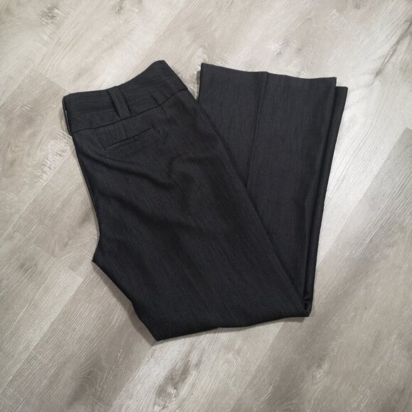 Fashion Bug Ladies Size 14 Black Zipper & 3 Button Closure Flare Leg Dress Pants - Picture 11 of 14